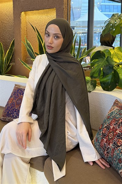 Comfort Pamuk Şal Koyu Yeşil