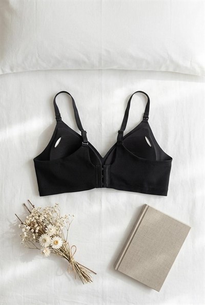 Lazer Kesim Hayalet Sütyen Siyah