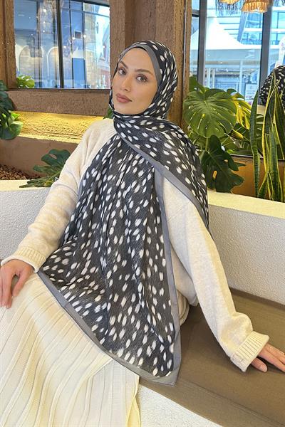 Ceylan Desen Soft Şal Gri