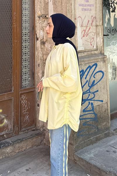 Oversize Gömlek Sarı