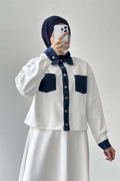 Garnili Scuba Takım Beyaz