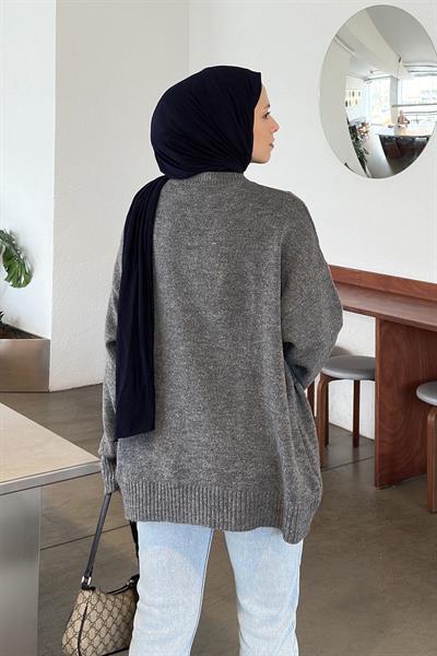 Salaş Dokulu Kazak Antrasit