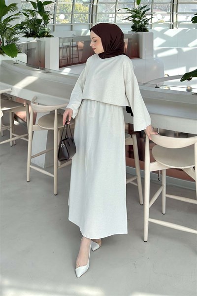 Etekli Tesettür Takım Taş