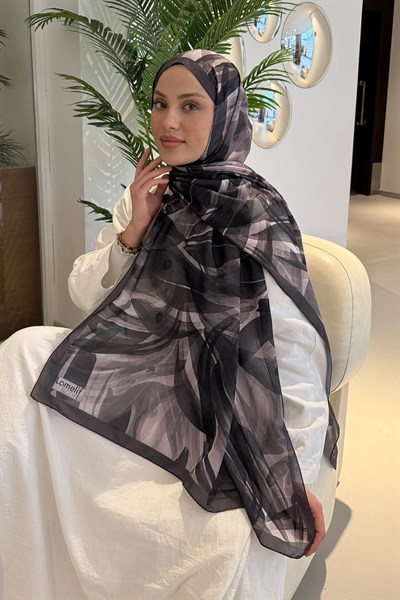 Brush Desen Soft Şal Antrasit