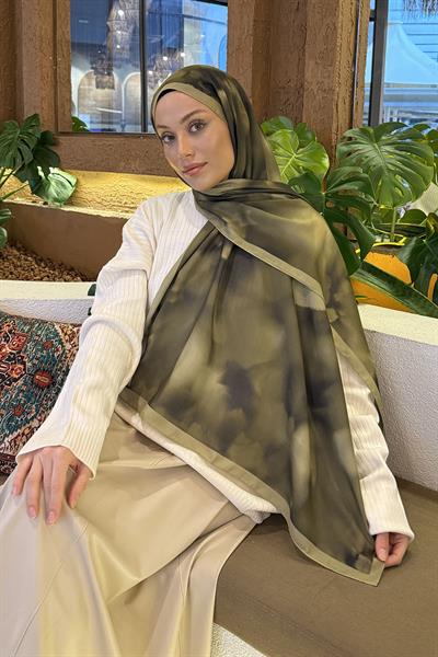 Batik Desen Soft Şal Haki