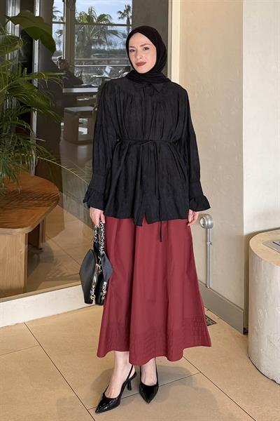 Roba Detaylı Gömlek Siyah