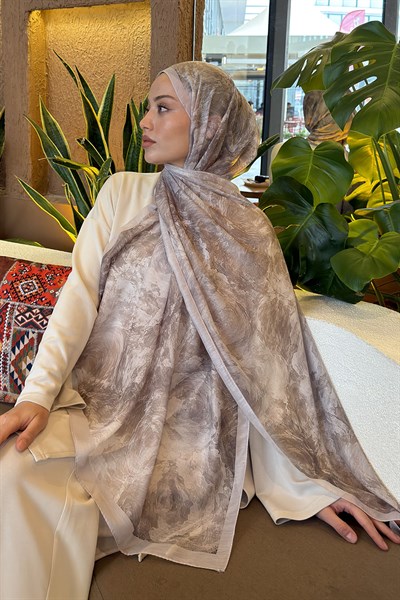 Gül Çiçek Desen Ferah Şal Taş