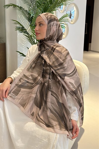 Brush Desen Soft Şal Bej