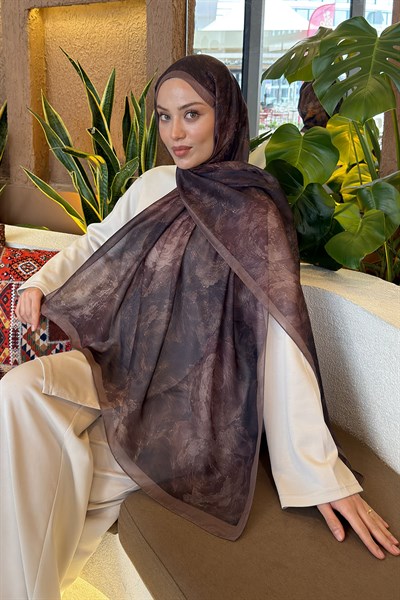 Gül Çiçek Desen Ferah Şal Soft Yeşil