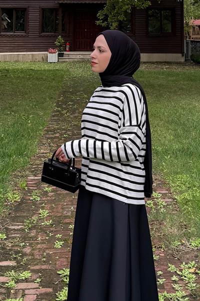 Çizgili BalIkçı Kazak Natural