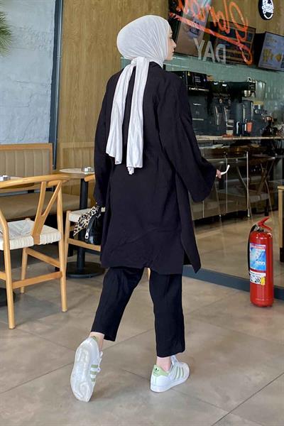 Kimona İkili Takım Siyah