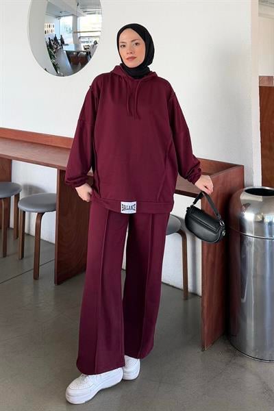 Balance Armalı Çımalı Ikili Takım Bordo