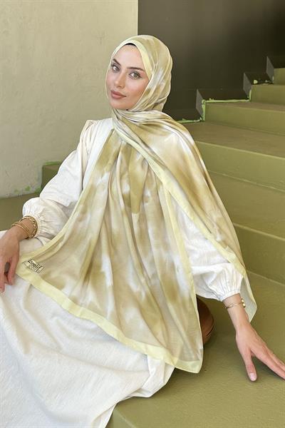 Batik Desen Soft Şal Sarı
