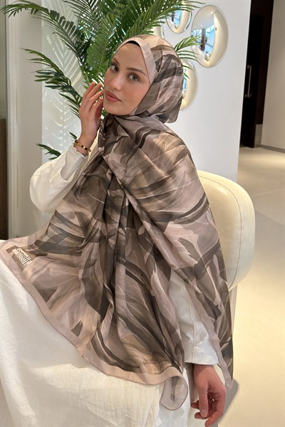 Brush Desen Soft Şal Bej