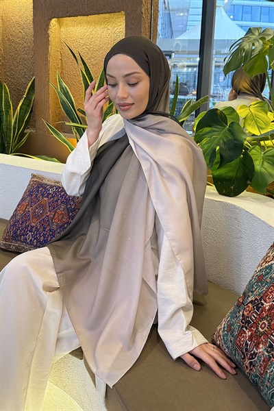 Degrade Desen Soft Şal Taş Yeşil