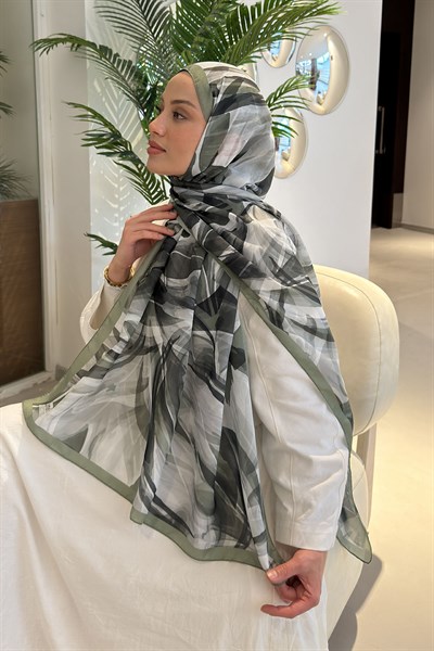 Brush Desen Soft Şal Ada Çayı