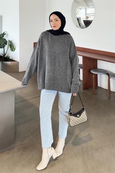 Salaş Dokulu Kazak Antrasit