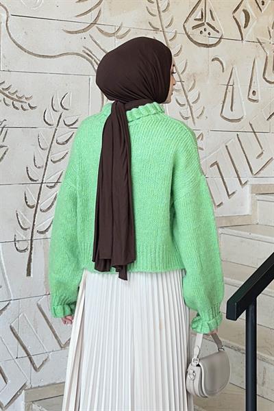 Crop Kazak Neon Yeşili