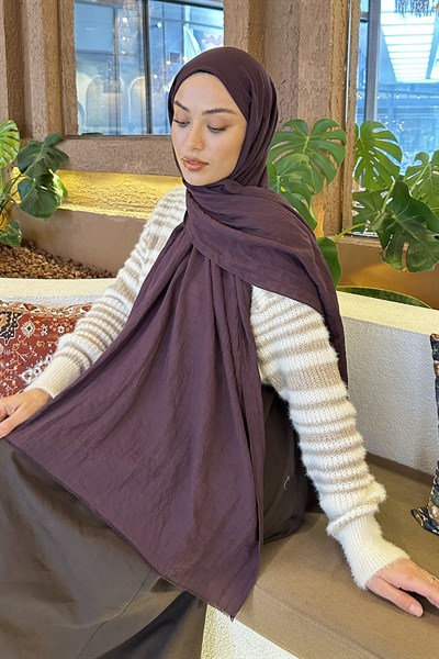 Organic Premium Şal Koyu Mor