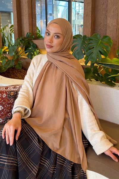 Comfort Pamuk Şal Karemel