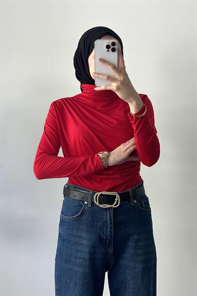 Büzgü Detaylı Sandy Body Nar Çiçeği