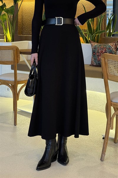 Kloş Etek Siyah
