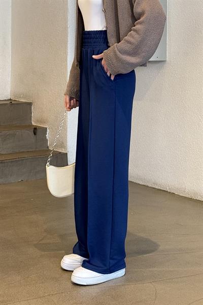 Çıma Detaylı Pantolon Lacivert