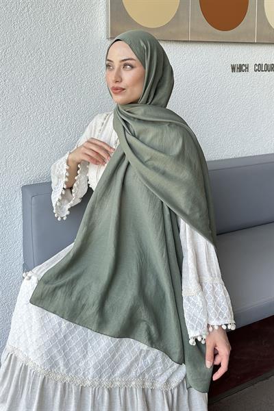 Comfort Pamuk Şal Asker Yeşili