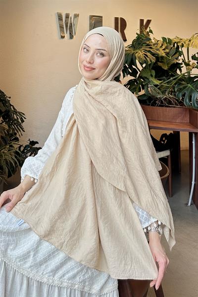 Comfort Pamuk Şal Camel