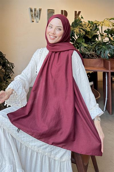 Comfort Pamuk Şal Koyu Bordo
