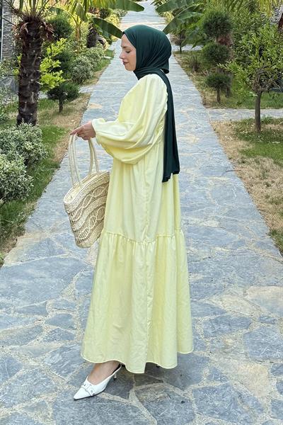 Yazlık Elica Elbise Sarı