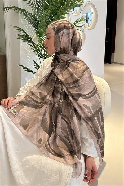 Brush Desen Soft Şal Bej