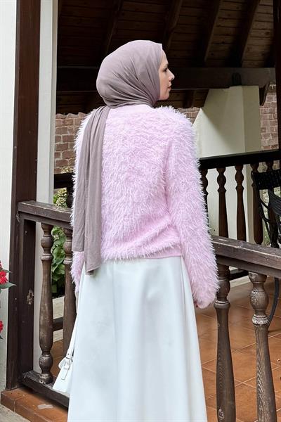 Sakallı Hırka Pembe