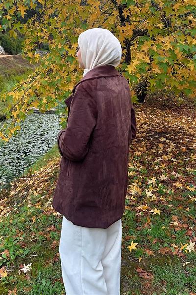 Kaşe Kaban Kahverengi