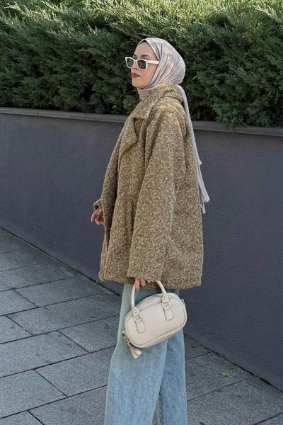 Sakal Kumaş Kaban Soft Kahve