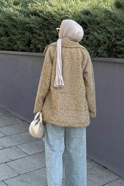 Sakal Kumaş Kaban Soft Kahve