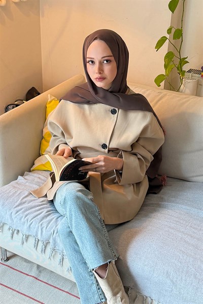 Kemerli Ceket vizonrengi