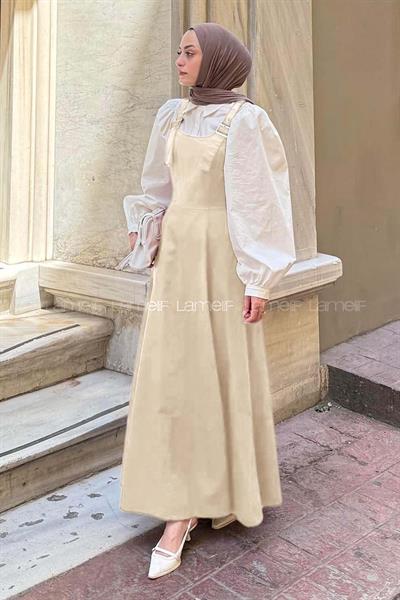 Askılı Gabardin Tesettür Jile Taş