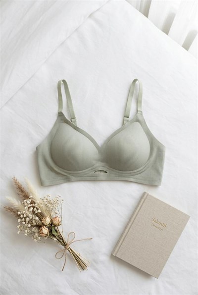 Lazer Kesim Hayalet Sütyen Mint Yeşili