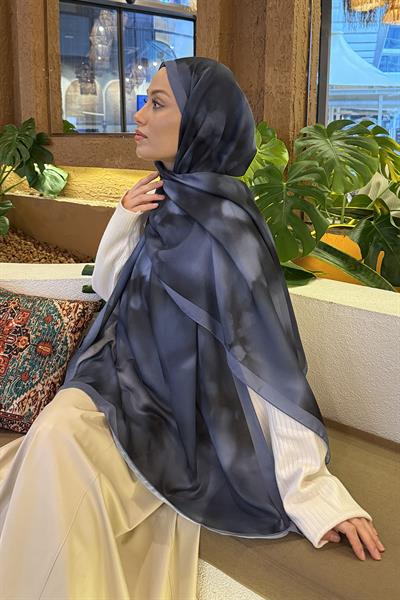 Batik Desen Soft Şal Antrasit