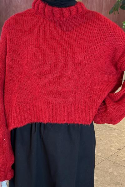 Crop Kazak Kırmızı