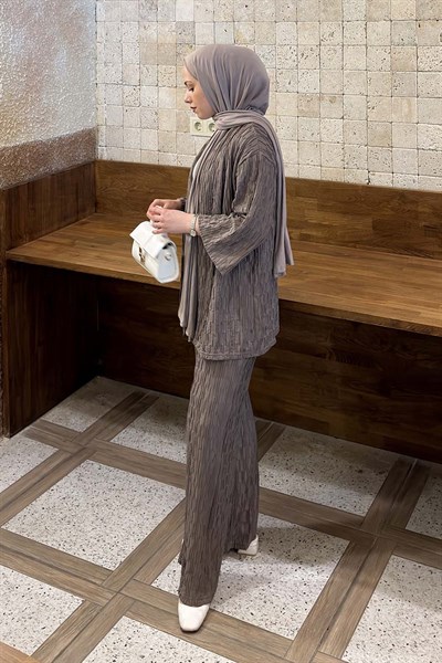 Raşel Kimono Takım Soft Kahve