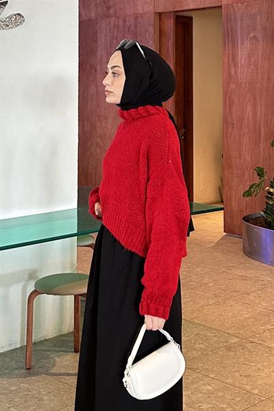 Crop Kazak Kırmızı