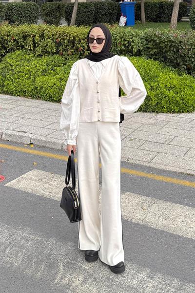 Biyeli Yelekli Takım Taş