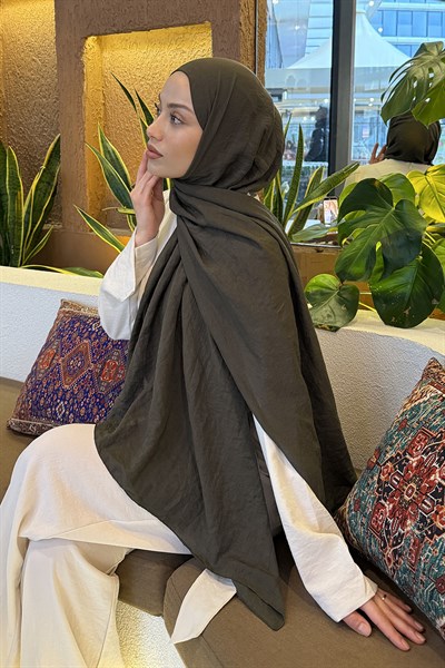 Comfort Pamuk Şal Koyu Yeşil