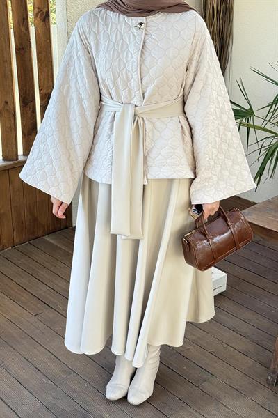 Scuba Etekli İkili Takım Bej