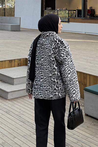 Leopar Desen Mont Siyah