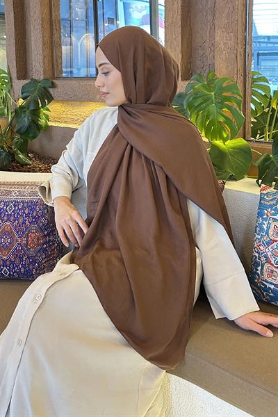 Comfort Pamuk Şal Çikolata Kahve