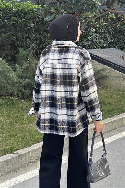 Çift Cepli Oduncu Gömlek Siyah