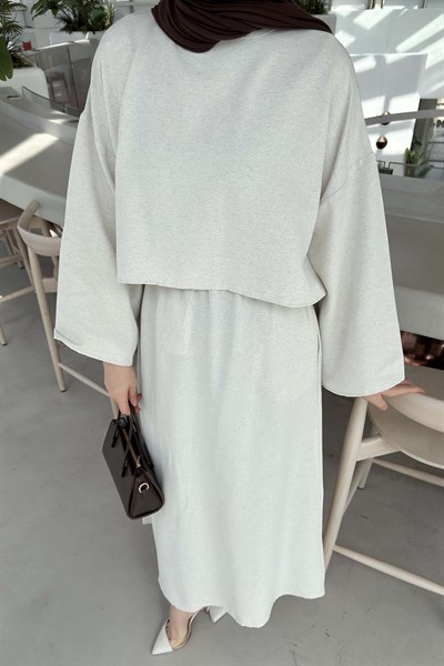 Etekli Tesettür Takım Taş